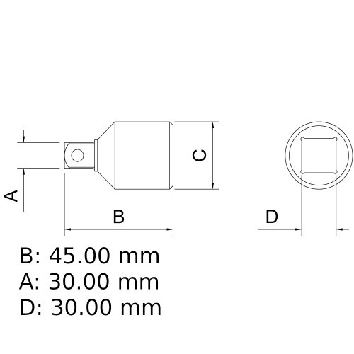 Adaptador de soquete encaixe 1/2 Adaptador de soquete encaixe 1/2