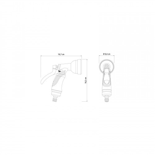 Hidropistola com 10 tipos de jato para engate r�pido