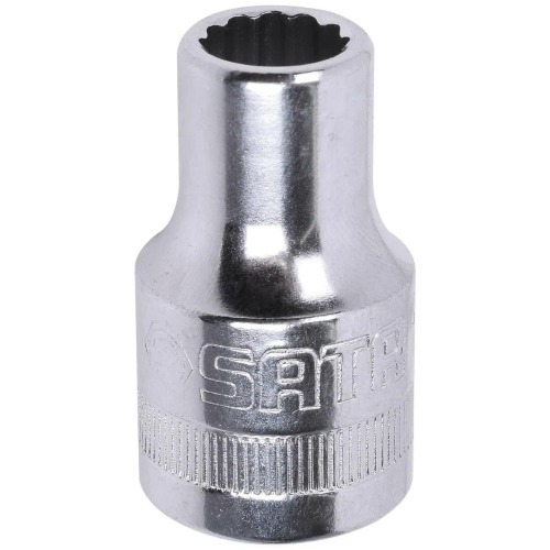 Soquete estriado 12 mm encaixe de 1/2