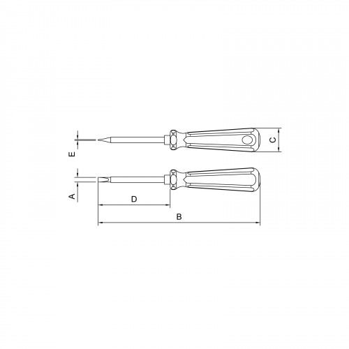 Chave de fenda isolada 5/16 x 6 Chave de fenda isolada 5/16 x 6