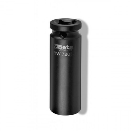 Soquete sextavado longo de impacto 15 mm com encaixe de 1/2
