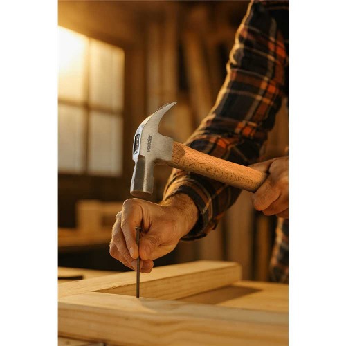 Martelo unha polido 23 mm com cabo de madeira Martelo unha polido 23 mm com cabo de madeira