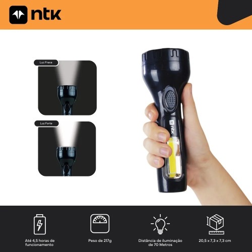 Lanterna recarregável COB Led 160 lúmens 313056 - Ranger Lanterna recarregável COB Led 160 lúmens 313056 - Ranger