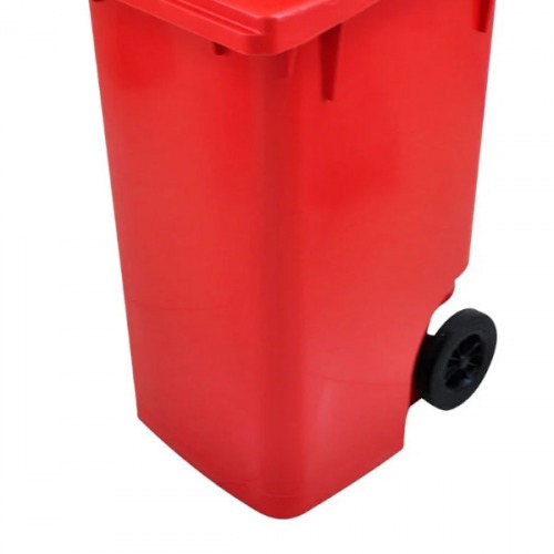 Cesto de lixo gari 240L com rodas de 200 mm sem pedal - C240VM