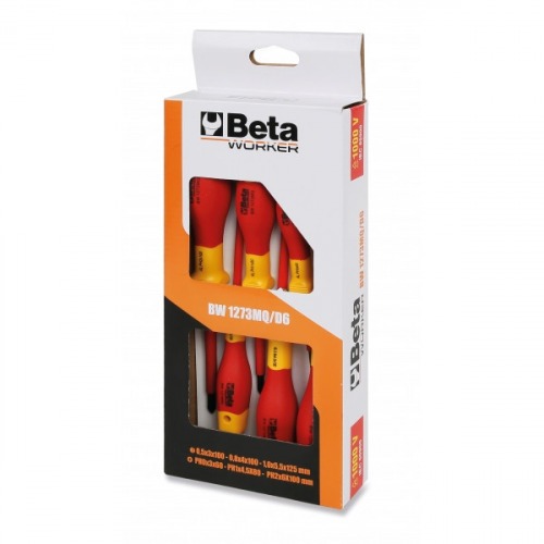 Jogo de chaves de fenda e phillips isolada com 6 pe�as - BW 1273MQ/D6