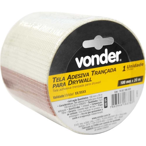 Fita telada para drywall 100 mm x 20 m Fita telada para drywall 100 mm x 20 m