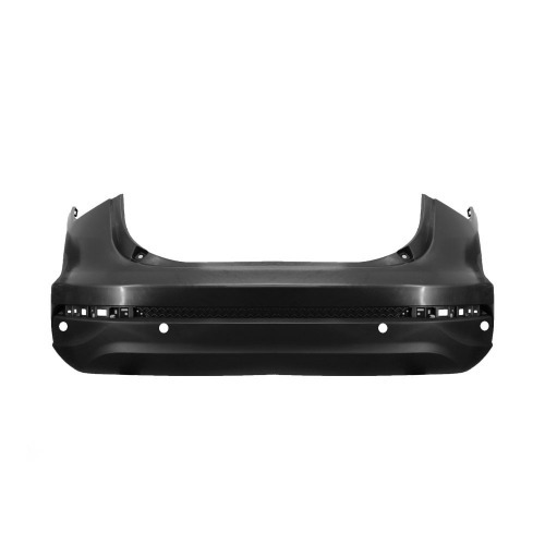 Para-choque Cronos 2017 a 2025 traseiro preto liso com furo para sensor - 3383-E