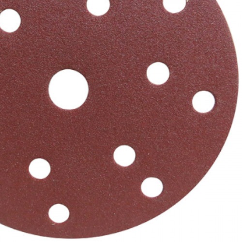 Disco de lixa com pluma 150 mm 15 furos gr�o 60 com 10 pe�as - D-54617