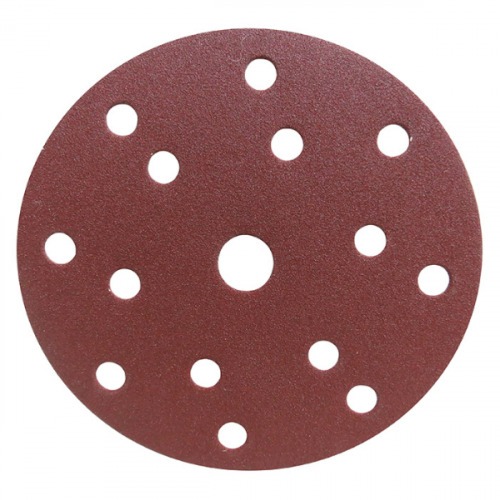 Disco de lixa com pluma 150 mm 15 furos gr�o 60 com 10 pe�as - D-54617