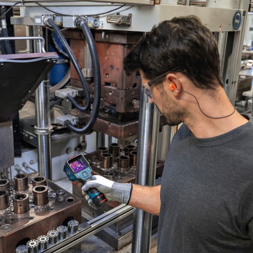 C�mera t�rmica pontual infravermelho 256 x 192 pixels -20�C a 450�C - GTC 12V-450-13