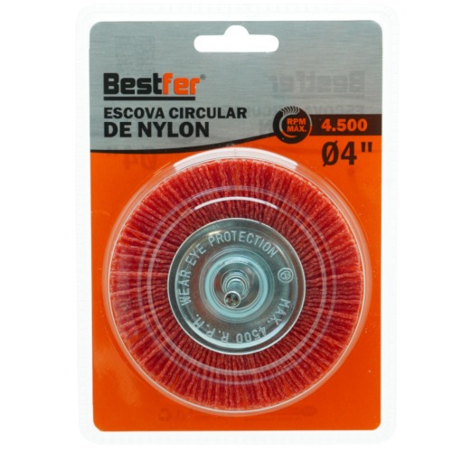 Escova de nylon circular 4