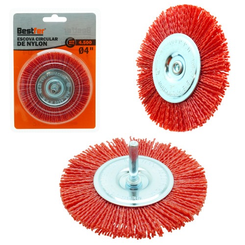 Escova de nylon circular 4