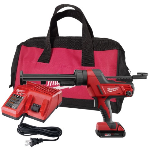 Aplicador de silicone a bateria 18V 2Ah com 1 bateria - 2641  110V/220V