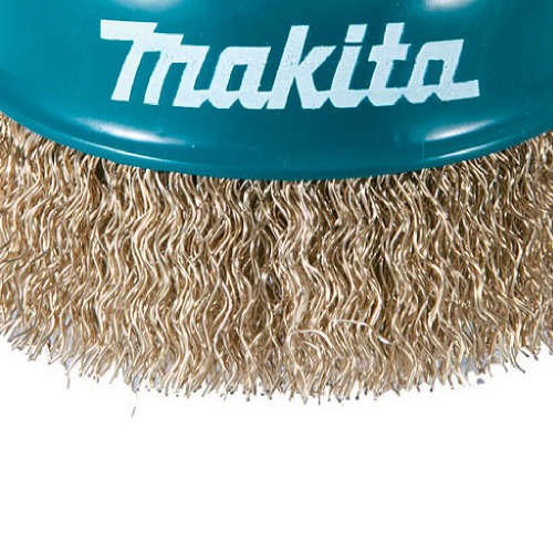 Escova de a�o tipo copo ondulada latonada 3.1/2