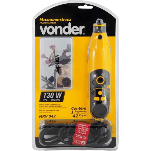 Micro ret�fica 130 watts com 40 acess�rios - MRV 042  110V