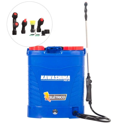 Pulverizador costal agr�cola a bateria 20 litros com 4 bicos - PEG 20  110V/220V