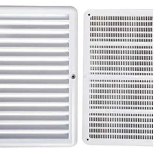 Grade de ventila��o pl�stica quadrada 20 x 20 cm