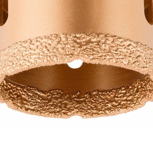 Serra copo diamantada 75 mm para esmerilhadeira rosca M14 - 08303 Serra copo diamantada 75 mm para esmerilhadeira rosca M14 - 08303