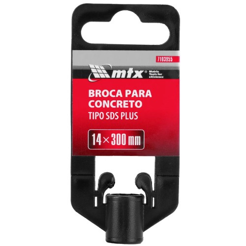 Broca de wídea para concreto 14 x 300 mm SDS Plus - 7103955 Broca de wídea para concreto 14 x 300 mm SDS Plus - 7103955