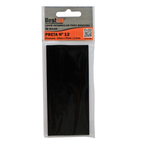 Lente para máscara de solda 108 mm x 50 mm retangular - BFH2227 Lente para máscara de solda 108 mm x 50 mm retangular - BFH2227