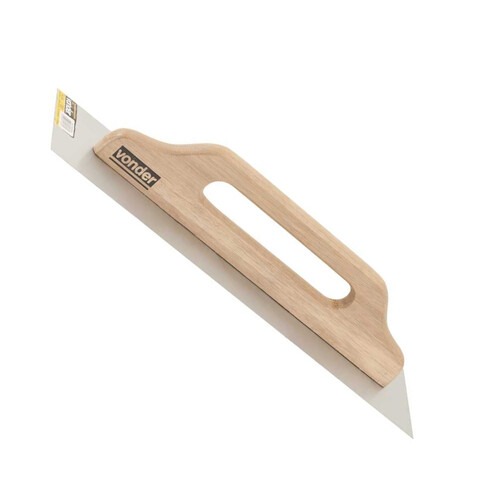 Desempenadeira de a�o lisa 120 x 480 mm cabo de madeira - 3328012480