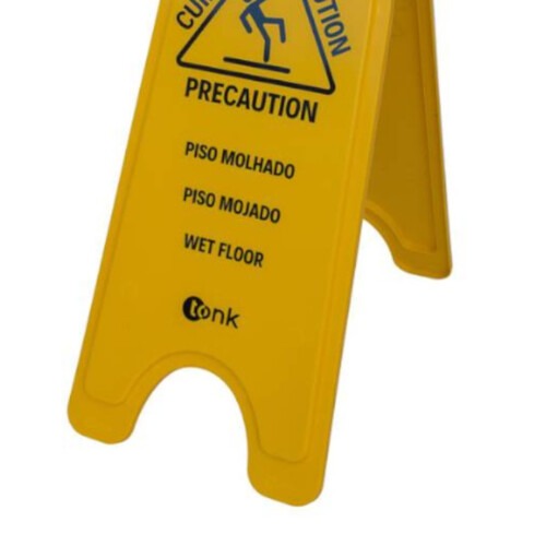 Placa de sinaliza��o Piso Molhado