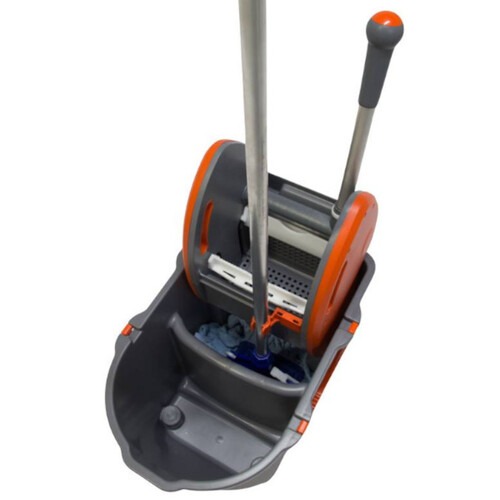 Balde espremedor Due 30L laranja e cinza - Tonk