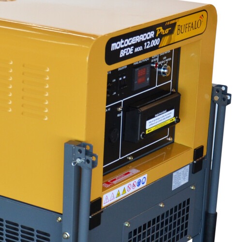 Gerador de energia 12 Kva a diesel cabinado partida el�trica monof�sico - BFDE 12.000