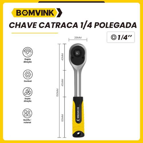 Chave catraca revers�vel 1/4