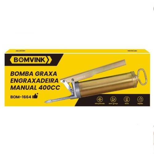 Engraxadeira manual capacidade de 400cc - BOM-1664