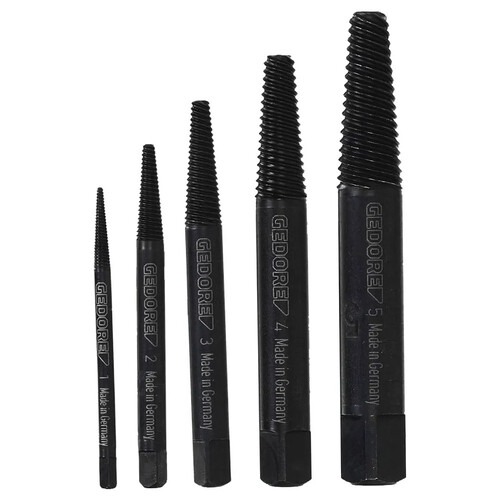 Jogo de extrator de parafuso 1,4 a 11 mm com 5 pe�as - 8551-55