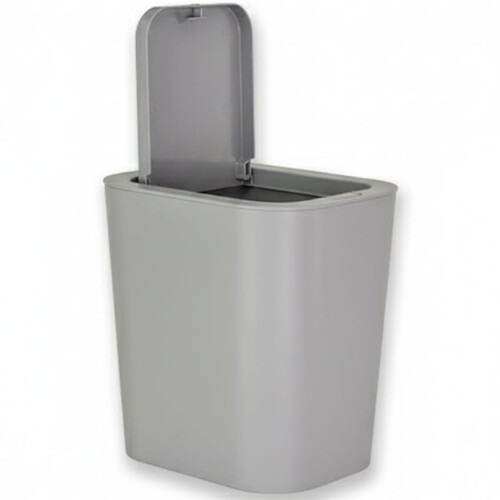 Lixeira pl�stica push click 12 litros com tampa