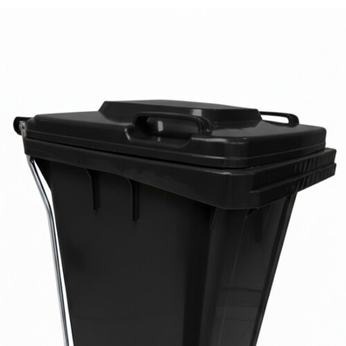 Lixeira pl�stica 120 litros com pedal e rodas