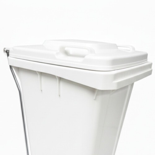 Lixeira pl�stica 120 litros com pedal e rodas