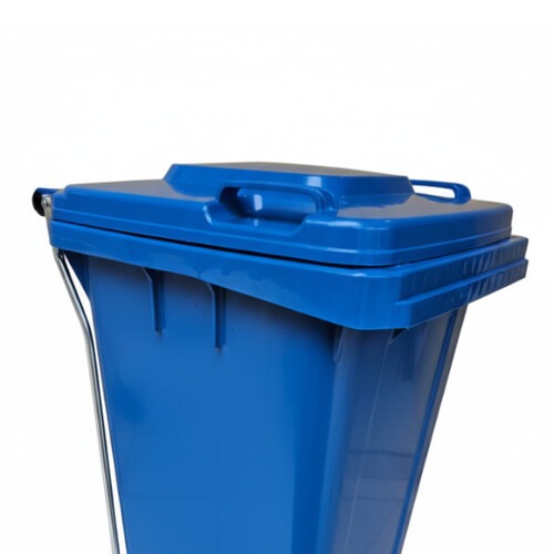 Lixeira pl�stica 120 litros com pedal e rodas