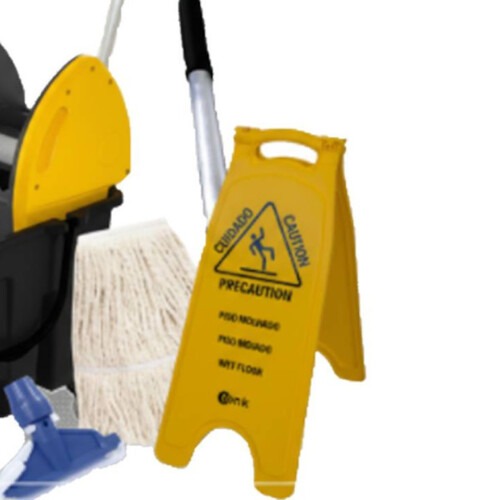 Kit balde espremedor Due 30L amarelo e preto com 5 pe�as