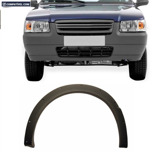 Moldura roda Uno Way Economy 2008 a 2011 dianteiro esquerdo cinza texturizado - 3248 Moldura roda Uno Way Economy 2008 a 2011 dianteiro esquerdo cinza texturizado - 3248