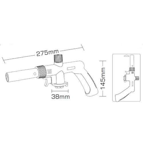 Maçarico a gás butano portátil sem refil - BFH3668 Maçarico a gás butano portátil sem refil - BFH3668