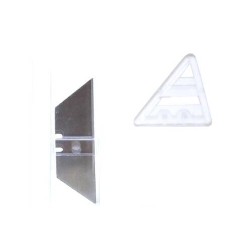 Estilete trapezoidal dobr�vel em alum�nio com 5 l�minas extras - BFH3044
