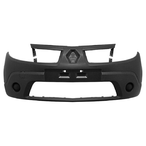 Para-choque Sandero 2008 a 2011 dianteiro preto liso sem farol - 4103