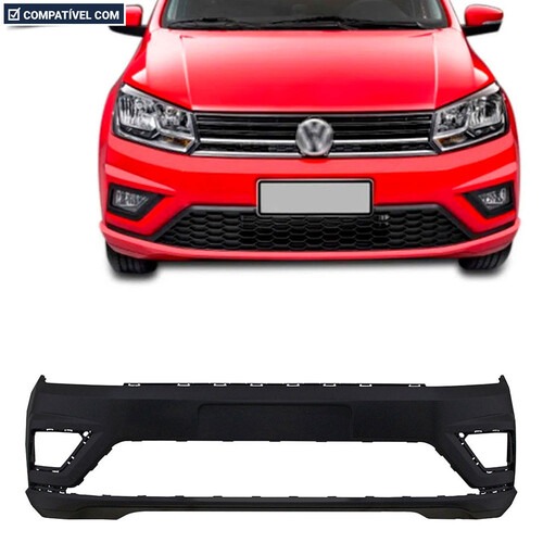 Para-choque Gol Track G7 2017 a 2020 dianteiro preto liso com furo lateral - 6635 Para-choque Gol Track G7 2017 a 2020 dianteiro preto liso com furo lateral - 6635