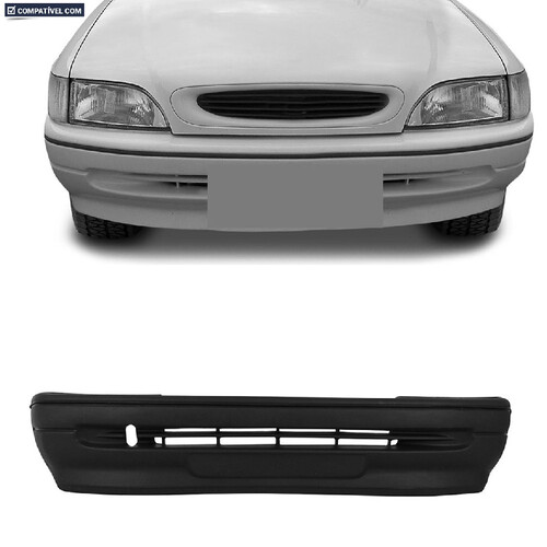 Para-choque Escort/Verona 1993 a 1996 dianteiro preto texturizado com alma plástica - 2520 Para-choque Escort/Verona 1993 a 1996 dianteiro preto texturizado com alma plástica - 2520
