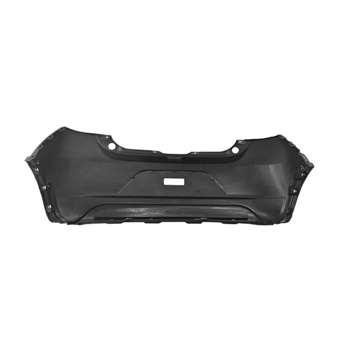 Para-choque Moby Way 2016 a 2021 traseiro preto liso parcial sem sensor - 3561