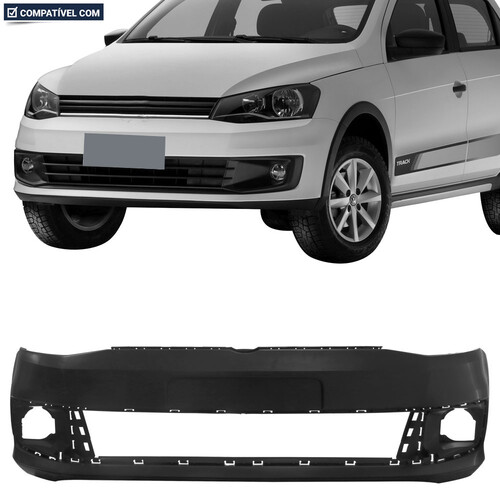 Para-choque Gol G6 Tracker 2013 a 2016 dianteiro preto liso - 6625