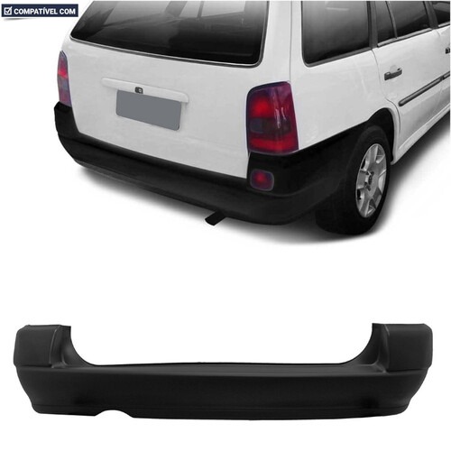 Para-choque Parati 1995 a 1999 traseiro preto sem lanterna - 6535