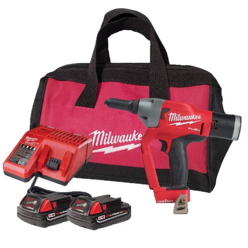 Rebitador a bateria 18V com 2 baterias One-Key FUEL - 2660 110V/220V Rebitador a bateria 18V com 2 baterias One-Key FUEL - 2660 110V/220V