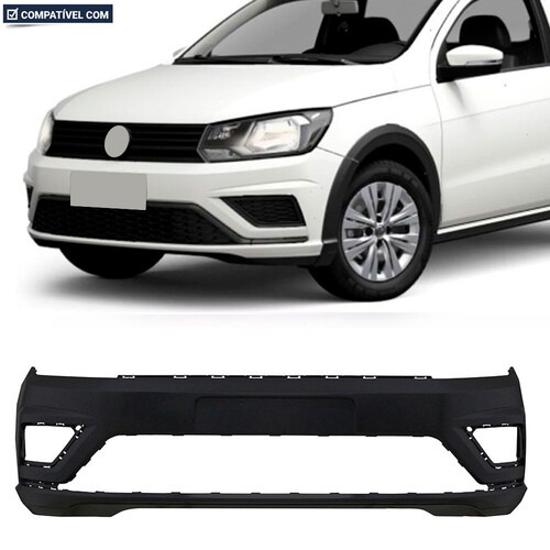 Para-choque Saveiro G7 2017 a 2020 dianteiro preto - 6628