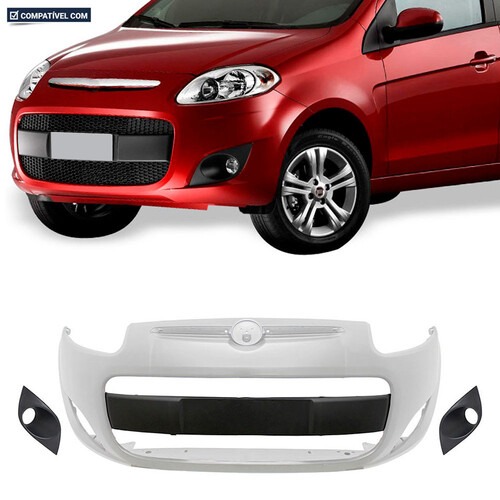 Para-choque Palio 2012 a 2020 dianteiro cinza primer - 3477K