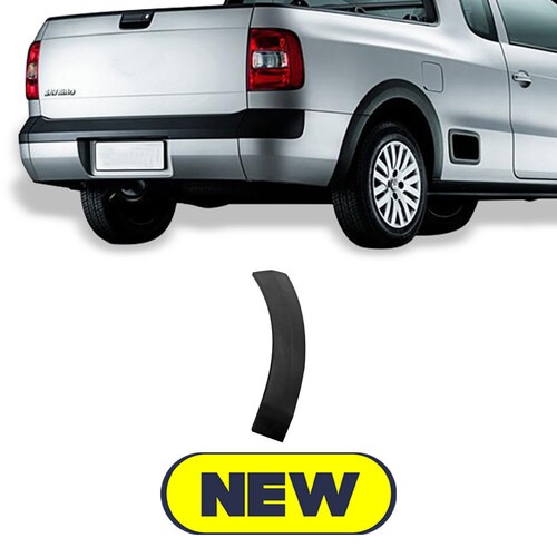 Moldura Saveiro G5/G6 2008 a 2016 traseiro preto lado esquerdo - 6663 Moldura Saveiro G5/G6 2008 a 2016 traseiro preto lado esquerdo - 6663