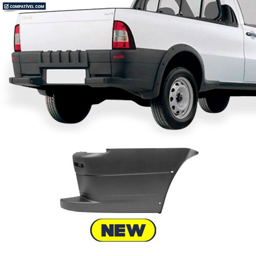 Para-choque Strada Adventure Restyling 2 2005 a 2013 traseiro preto - 3503 Para-choque Strada Adventure Restyling 2 2005 a 2013 traseiro preto - 3503